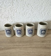 4 St ❤️ Bierkrüge Trierer Löwenbräu Steingut 0,4/0,5 Liter Vintage