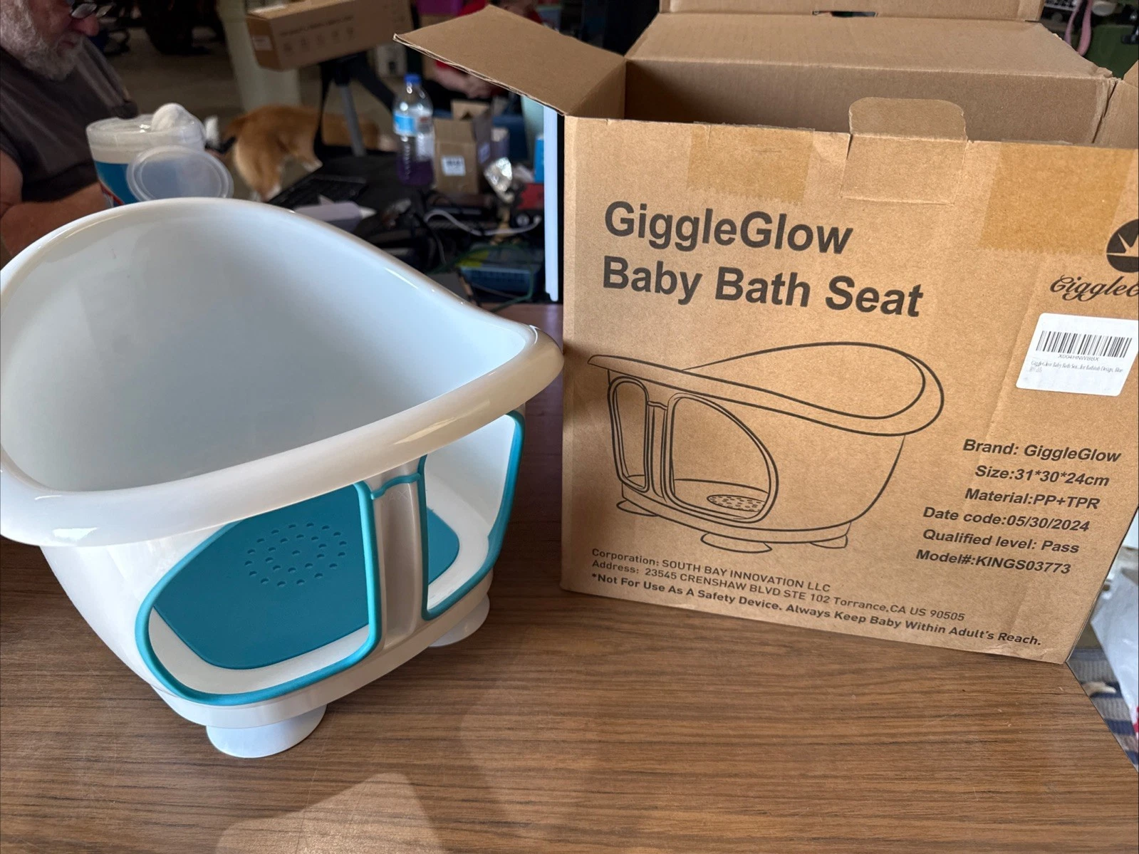 Giggle Glow Baby Bath Seat for Babies 6-12 Brand New Open Box Never Used
Opens in a new window or ta