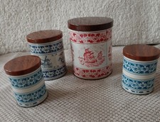 Haushaltwaren – 4 verschiedene Eduscho Kaffee-Blechdosen – Vintage