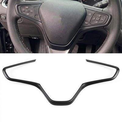 For Chevy Malibu 2016-2025 Matte Black Car Steering Wheel Border Strip Trim 1PCS