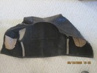 HARLEY  LEATHER BIKER VEST W/ US FLAG AND HARLEY PATCH ON BACK, SIZE SMALL — photo 5