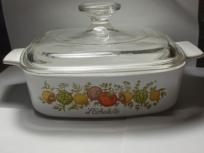RARE VINTAGE SPICE OF LIFE L'ECHALOTE 1970-80'S BAKE CASSEROLE CORNINGWARE A-1-B