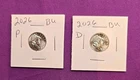 2026 P & D Emerging Liberty Dimes "BU"  In Coin Flips! **FREE SHIPPING**#wj589