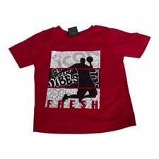 Quad Seven Fresh Basketball Red Black Baby Toddler 2T Shirt