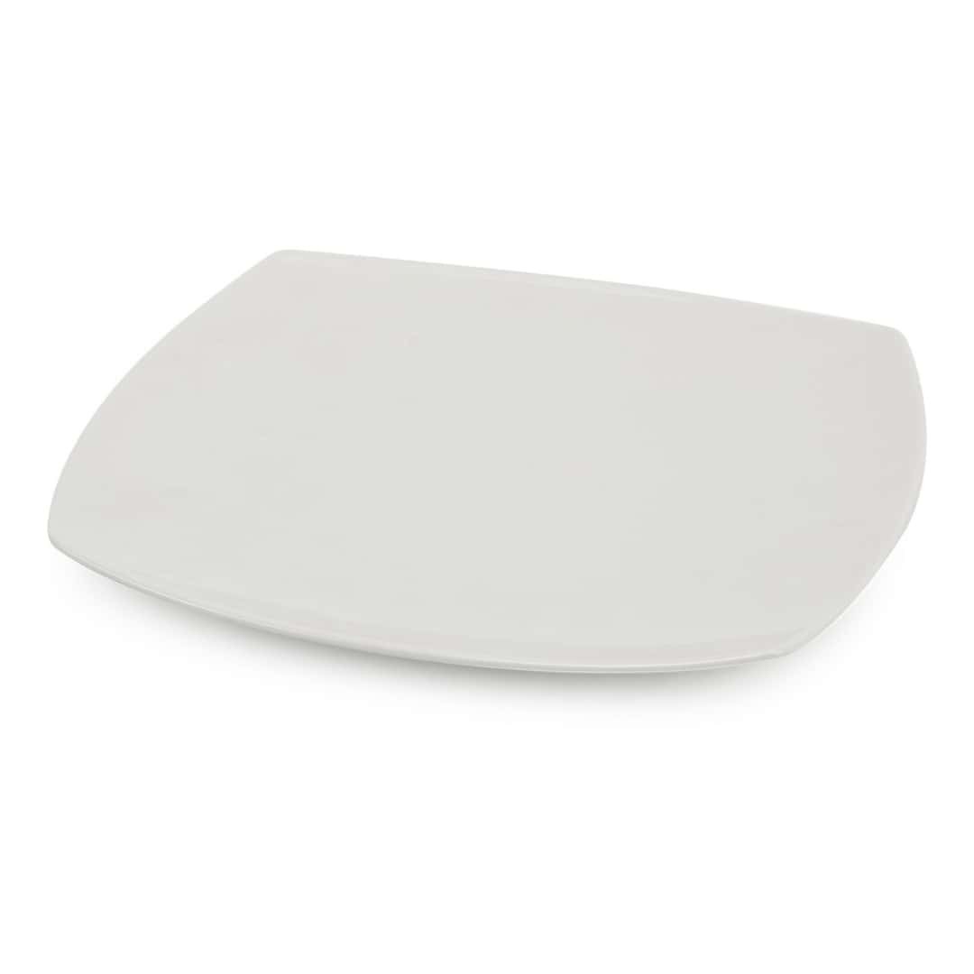 Saturnia Tokio Square Serving Plate White Porcelain 31x31 cm Set of 6