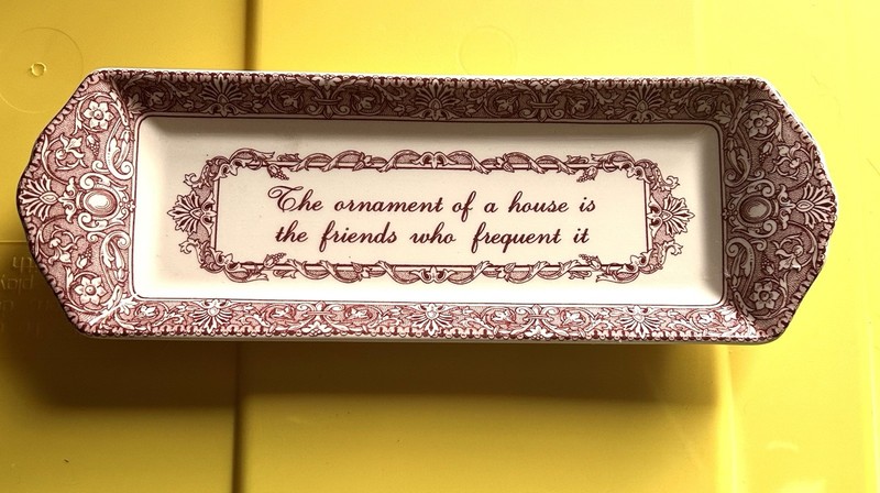 Spode England Mint Tray/Trinket Tray - Friends Ornament Mementos Collection