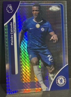 激レア！非売品 サッカー　 CHELSEA FOOTBALL CLUB 手帳 2026 Topps Chrome Premier League EPL Chelsea Moises Caicedo Prism