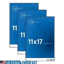 Set of 3 11x17 Picture Frames Front Loading Wall Mount Easy Display Frames New