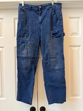 Anthropologie Pilcro Women's Jeans The Wanderer Distressed Utility Size 30