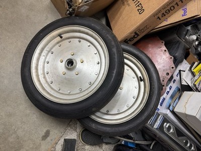 Rare Cragar Super Trick Wheels, 15''x 3 1/2'' Spindle Mount, M&H NOS Tires