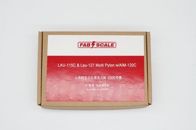 FAB FA48083 1/48 LAU-115C & Lau-127 Multi Pylon W/AIM-120C 3D Printed Sets