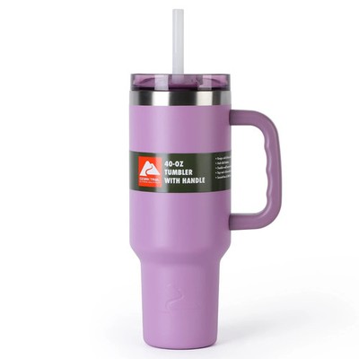 OZARK TRAIL Stainless Steel Tumbler 40 oz With Handle Lilac