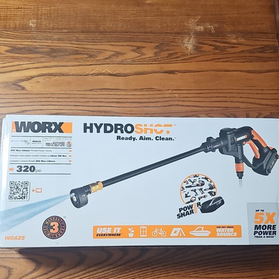 #ad WORX HydroShot WG625 20V Cordless Power Cleaner 320 PSI PowerShare $45.00