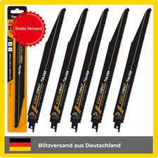 S&auml;bels&auml;gebl&auml;tter Metall 300mm 8+10tpi Hochleistungs-Bimetall 5 St&uuml;ck