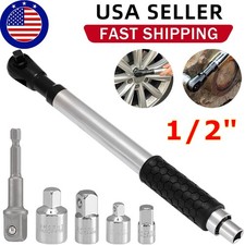 1/2" Offset Extension Wrench Impact Ratchet Extender for Electric Drill 3/8" 1/4