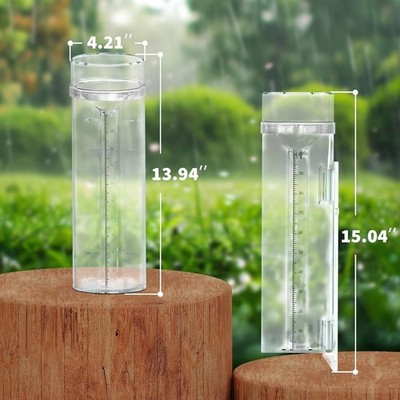 Stratus Professional Rain & Snow Gauge UV Resistant Easy Read w/ Bracket