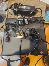 Microsoft Xbox 360 S Console - Black 1439 W/ IR Sensor Cords Power Brick