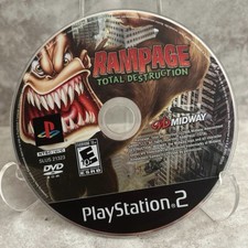 Rampage: Total Destruction (Sony PlayStation 2, 2006, PS2) Cleaned And Minty 🧼