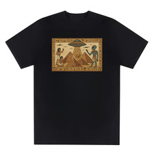 Ancient Aliens T-Shirt   UFO Pyramid Conspiracy Tee