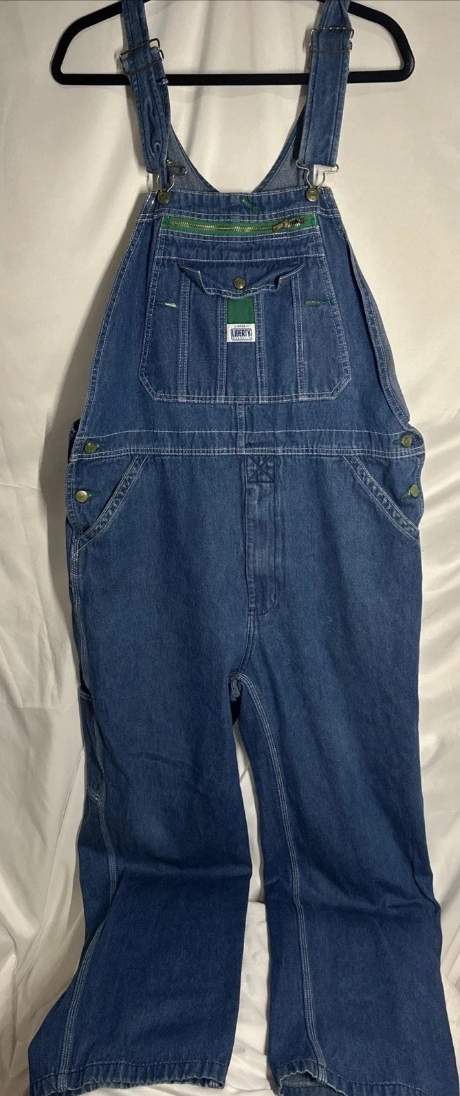 Vintage Liberty Men's 36x32 Blue Denim Bib Overalls