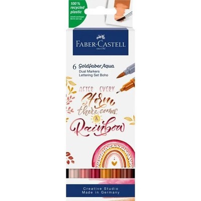 Faber-Castell Goldfaber Aqua Dual Marker 6er Etui BoHo