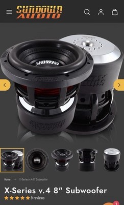 Sundown Audio X-Series v.4 8in Subwoofer Speaker 8'' Car Audio Bass Woofer