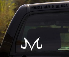 Vegeta Dragonmajin Character Symbol - Vinyl Car Window Decal Sticker Vegeta Dragonmajin Character Symbol - Vinyl Car Window Decal Sticker