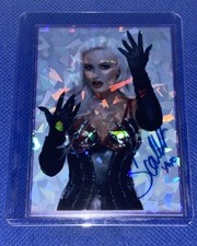 Scarlett Sexy Custom WWE Divas Silver Holofoil Prizm Trading Card rc