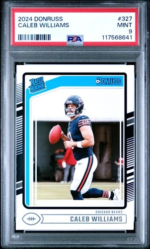 2024 PANINI DONRUSS #327 CALEB WILLIAMS ROOKIE RC PSA 9