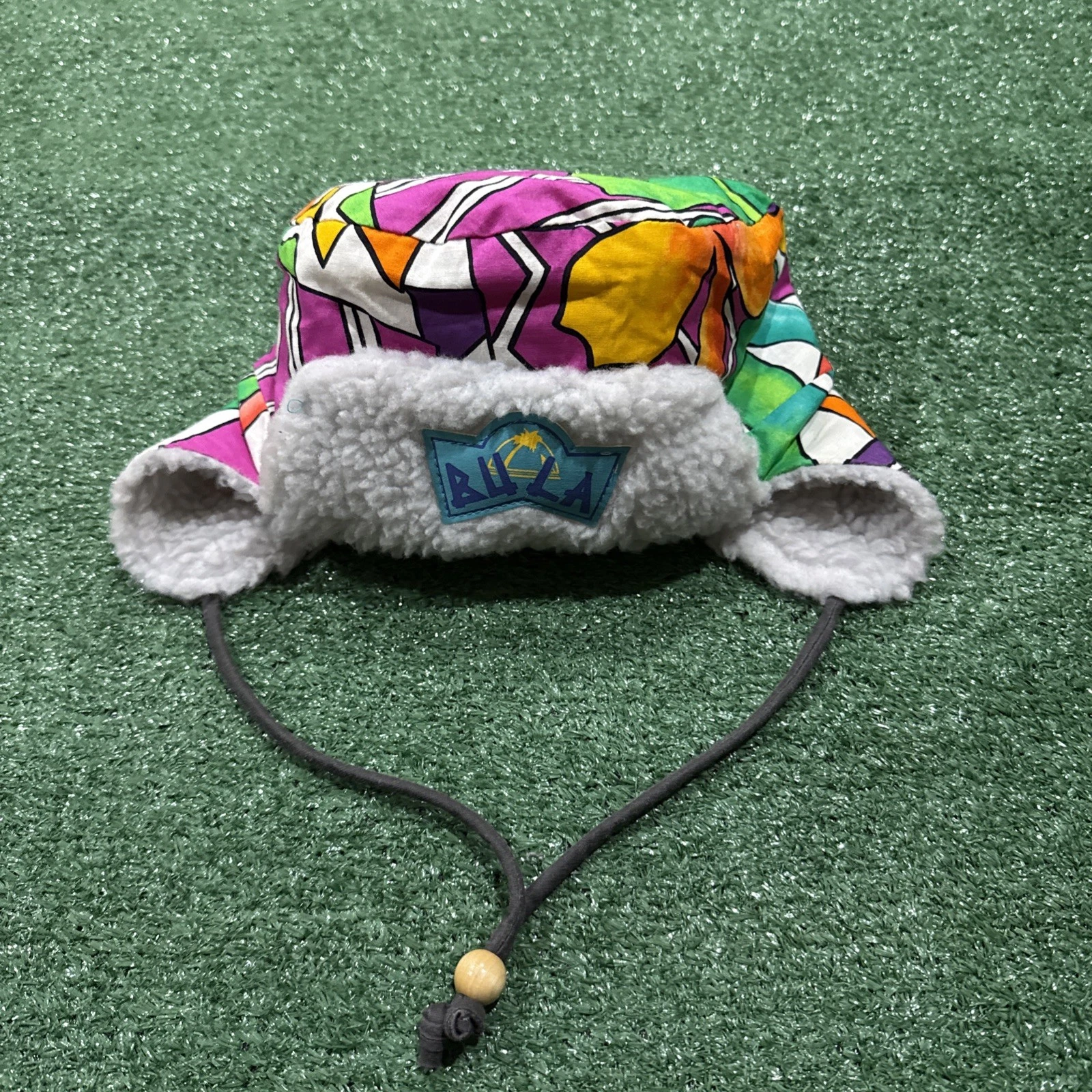 Vtg Bula Fleece Trapper Hat Cap Adult One Size Tropical Print Winter Ski Snow
Opens in a new window