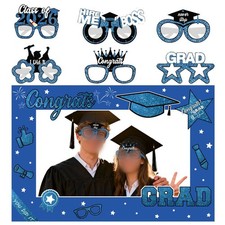 Graduation Party Accessories: Decorative Frames and Glasses for Photos