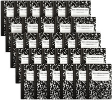 Mini Composition Notebook, Cute 30 Pack Black Narrow Ruled Mini Composition Book