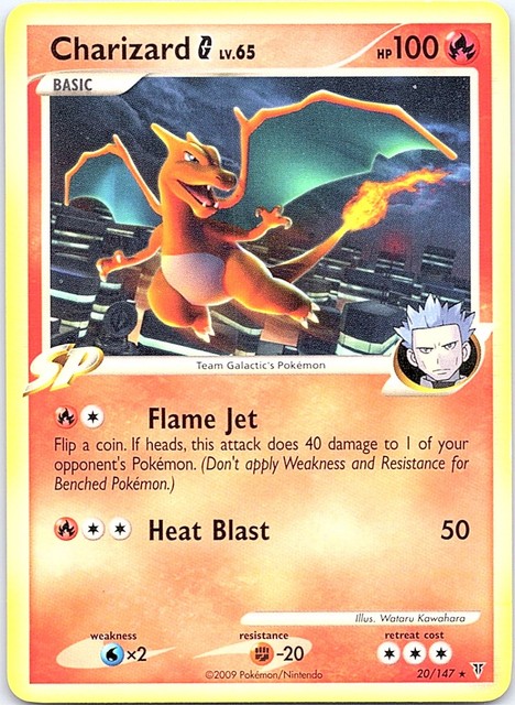 Charizard G 20 Non-Holo - Supreme Victors - LP