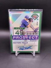 2024 Panini Prospect Edition Payton Tolle Green Optic Auto Autograph Red Sox A4