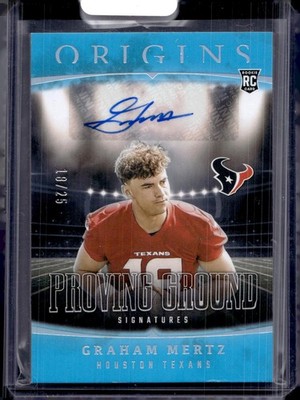2025 Panini Origins PGD-GMZ Graham Mertz Proving Ground Sig. Turquoise /25