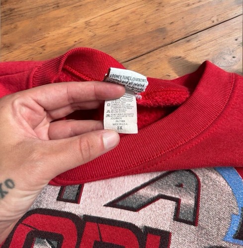 Vintage 90’s Tweety Bird Looney Tunes “Got a Problem” Cartoon Sweatshirt 3XL - Picture 5 of 6