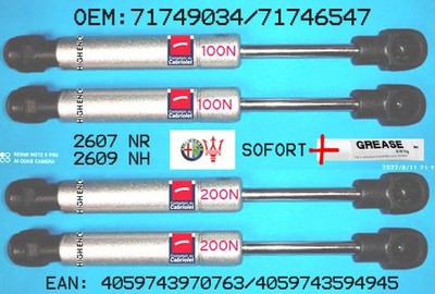4x ''Stabilus'' Gas Spring AR939 Spider Canopy Cheap Alternative Worldwide