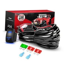 - 10019W LED Light Bar Wiring Harness Kit 12AWG Heavy Duty 12V 5Pin Rocker