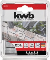 Klammern, 11,4 Mm X 12 Mm, Feindraht, Stahl, 1200 Stk.