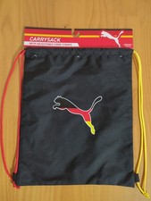 Puma Alemania Fútbol Fútbol Gimnasio Saco Cordón Bolso Mochila Negro Nuevo