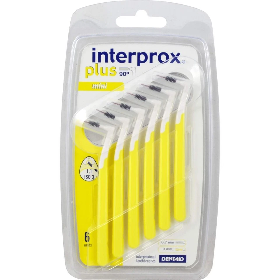 DENTAID GMBH INTERPROX plus mini gelb Interdentalbürste 6 St PZN05703611