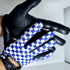 Leather Gloves mens Driving Gloves WORN Police Unlined Nappa Size M 🧤