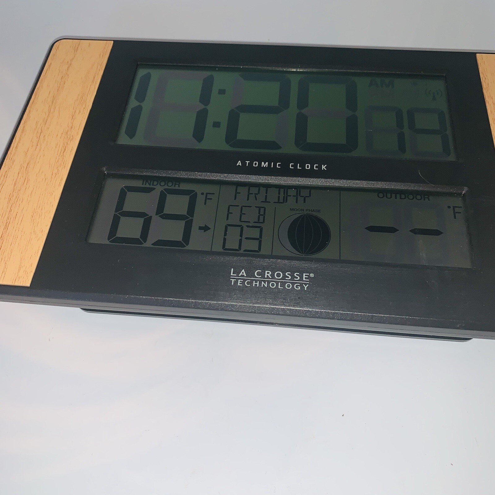 5131417v3 La Crosse Technology Atomic Digital Wall Clock no Sensor eBay