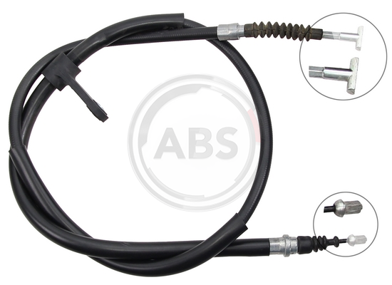 Right Handbrake Cable A.B.S. K18886 for Fiat Multipla (00-10)