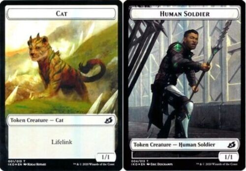 2XNear Mint - Mint Foil Cat | Human Soldier Token - Ikoria 001/013 & 004/013 - Picture 1 of 1