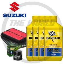 Kit tagliando Bardahl XTM Synt 20W50 filtro olio aria Suzuki GSF Bandit 600/1200