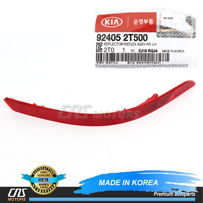 GENUINE REAR Bumper Reflector LEFT DRIVER for 14-15 Kia Optima 924052T500     