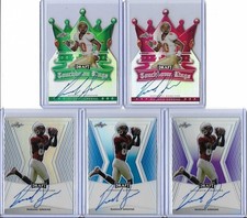 2015 Leaf Metal Rashad Greene 2014 Flashback Purple Prismatic Auto RC 24/25 JAGS