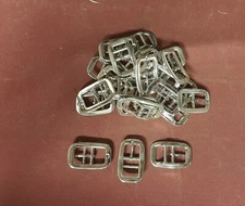 Leather Hardware - LOT Of 20 Double Bar Buckles -  3/4"