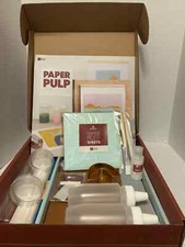 NEW Kiwi Co MAKER CRATE - PAPER PULP PAINTINGS - Arts / Crafts Paint Projects